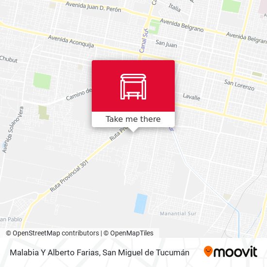 Malabia Y Alberto Farias map