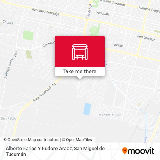 Mapa de Alberto Farias Y Eudoro Araoz