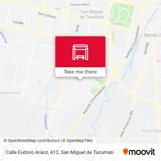 Mapa de Calle Eudoro Aráoz, 412