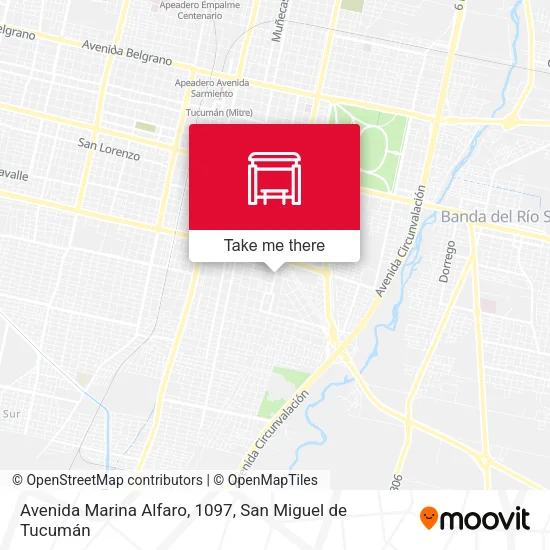 Mapa de Avenida Marina Alfaro, 1097