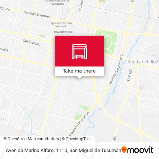 Avenida Marina Alfaro, 1110 map