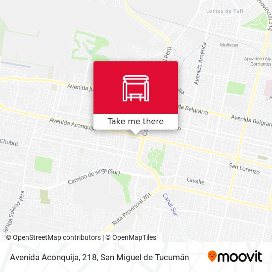 Avenida Aconquija, 218 map