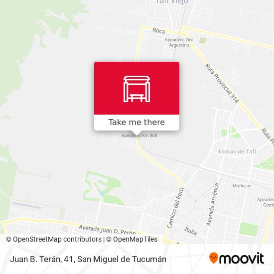 Juan B. Terán, 41 map