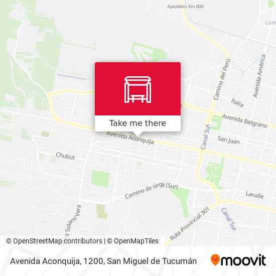 Avenida Aconquija, 1200 map