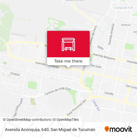 Mapa de Avenida Aconquija, 640