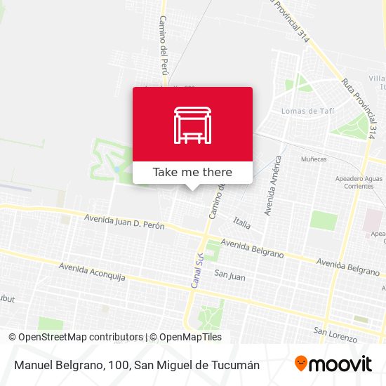 Mapa de Manuel Belgrano, 100