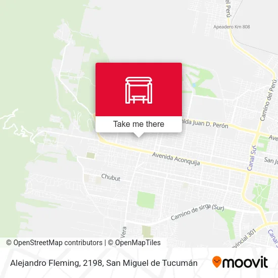 Alejandro Fleming, 2198 map