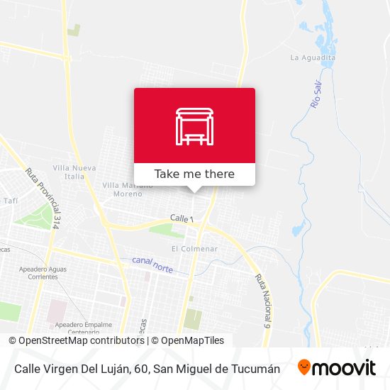 Mapa de Calle Virgen Del Luján, 60