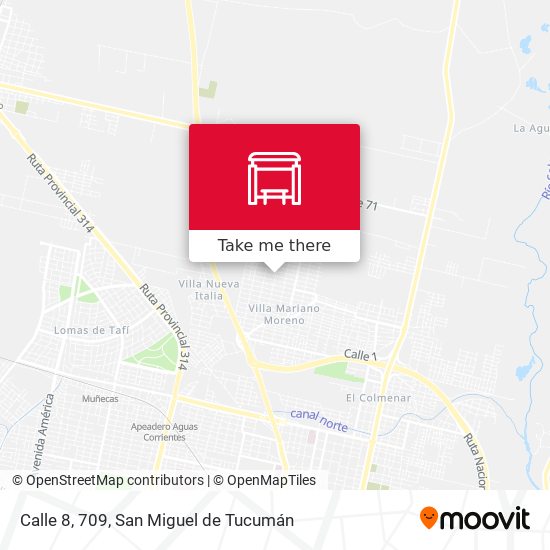 Calle 8, 709 map