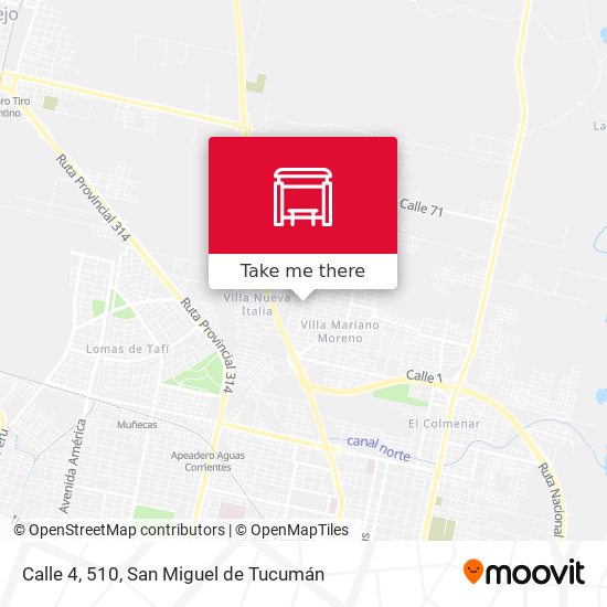 Calle 4, 510 map