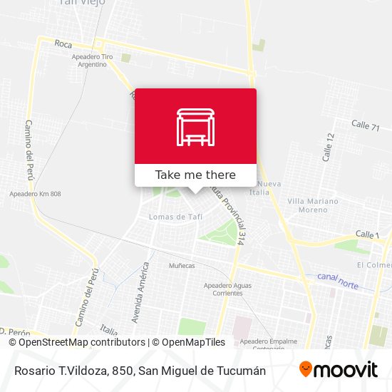 Mapa de Rosario T.Vildoza, 850