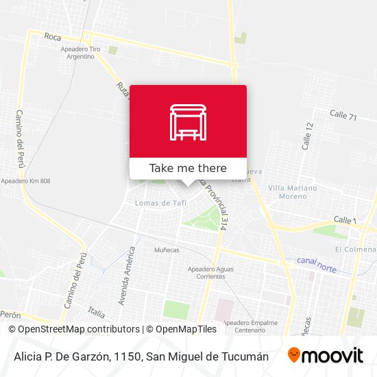 Alicia P. De Garzón, 1150 map