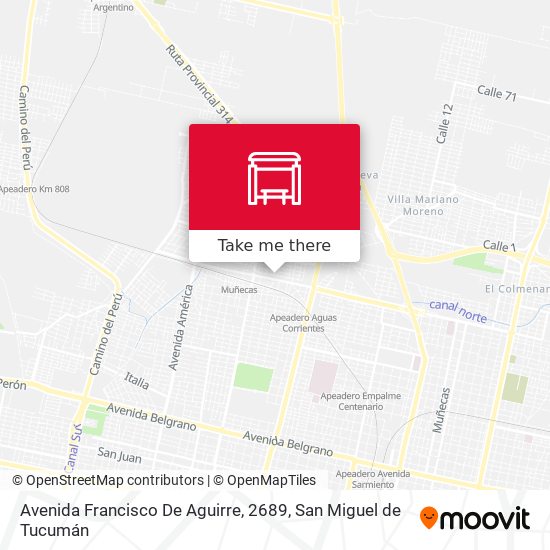 Avenida Francisco De Aguirre, 2689 map