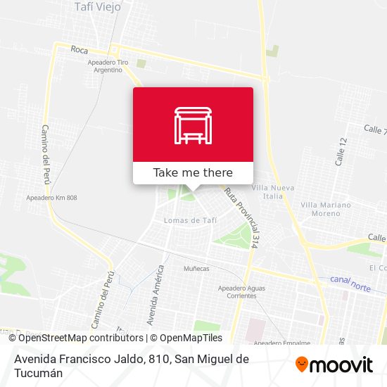 Mapa de Avenida Francisco Jaldo, 810