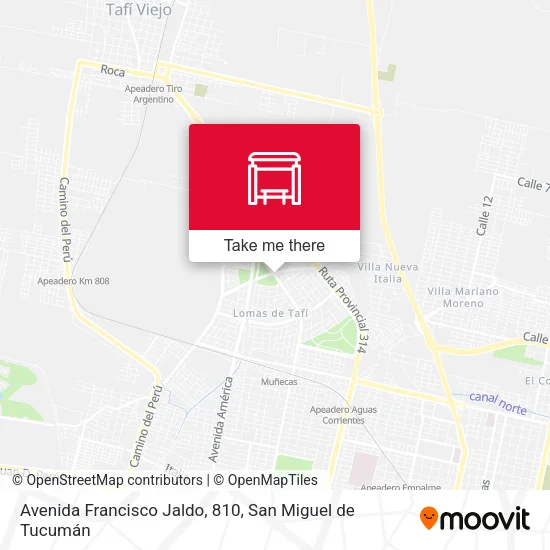 Mapa de Avenida Francisco Jaldo, 810
