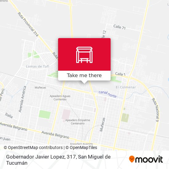 Gobernador Javier Lopez, 317 map
