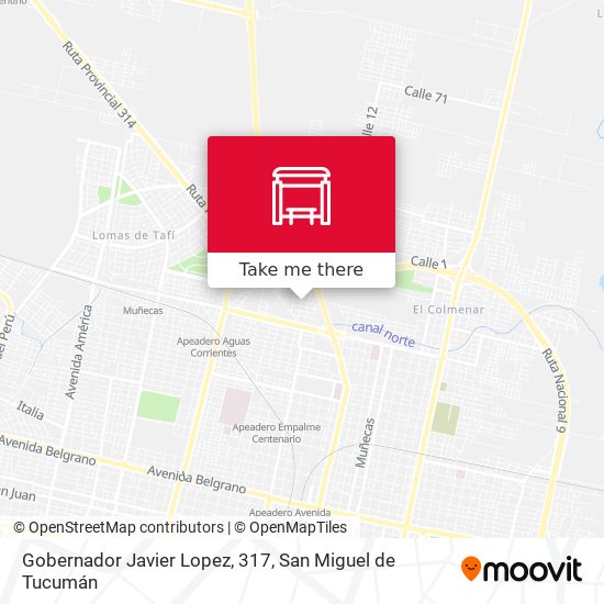 Gobernador Javier Lopez, 317 map