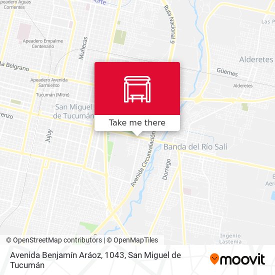 Avenida Benjamín Aráoz, 1043 map