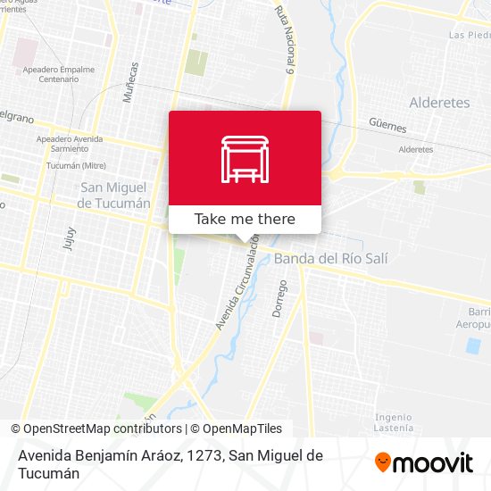 Mapa de Avenida Benjamín Aráoz, 1273