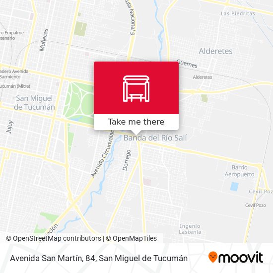 Mapa de Avenida San Martín, 84