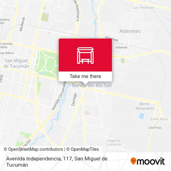 Mapa de Avenida Independencia, 117