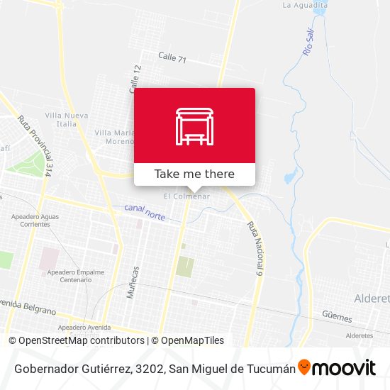 Gobernador Gutiérrez, 3202 map
