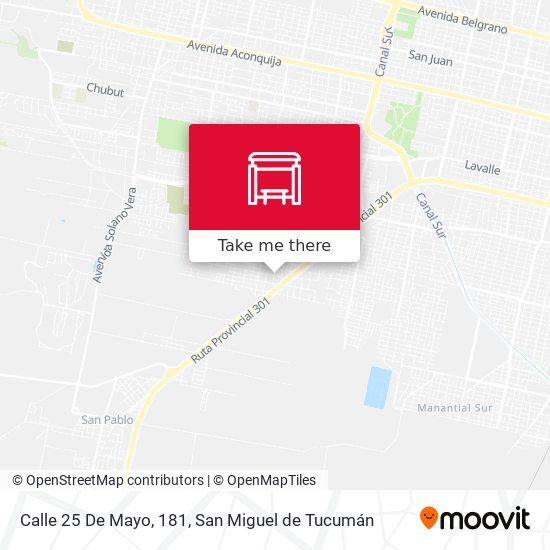 Calle 25 De Mayo, 181 map