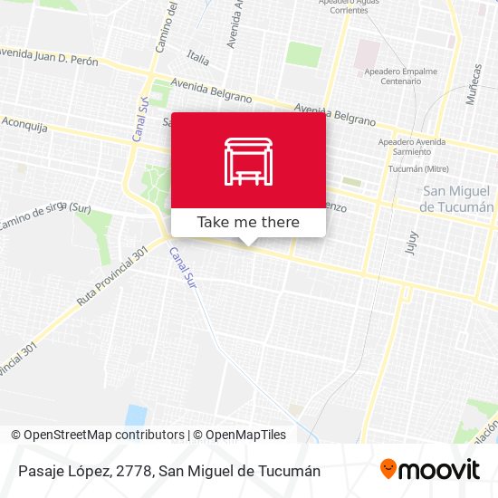 Mapa de Pasaje López, 2778