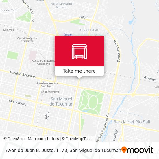 Avenida Juan B. Justo, 1173 map