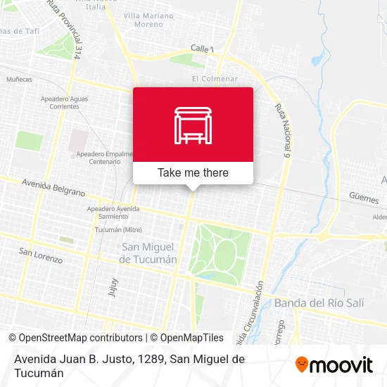 Avenida Juan B. Justo, 1289 map