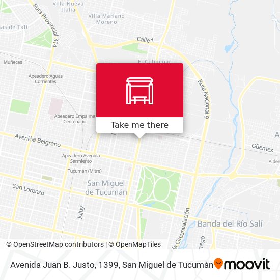 Avenida Juan B. Justo, 1399 map