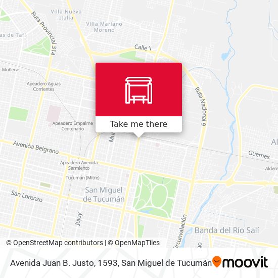 Avenida Juan B. Justo, 1593 map