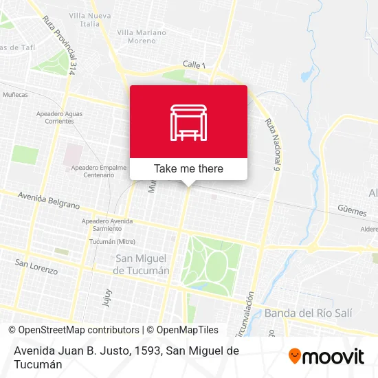 Mapa de Avenida Juan B. Justo, 1593