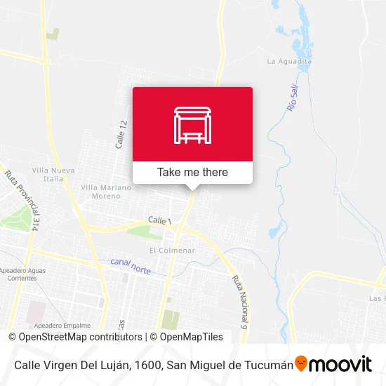 Mapa de Calle Virgen Del Luján, 1600