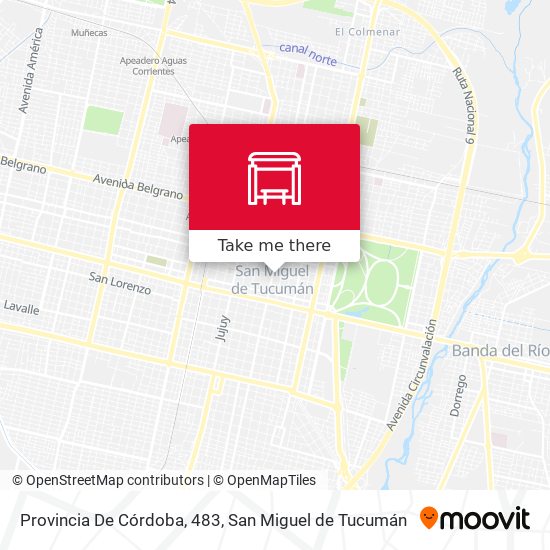 Mapa de Provincia De Córdoba, 483