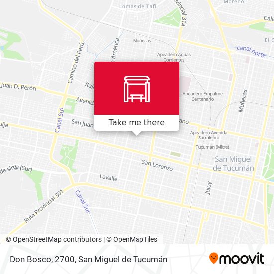 Mapa de Don Bosco, 2700