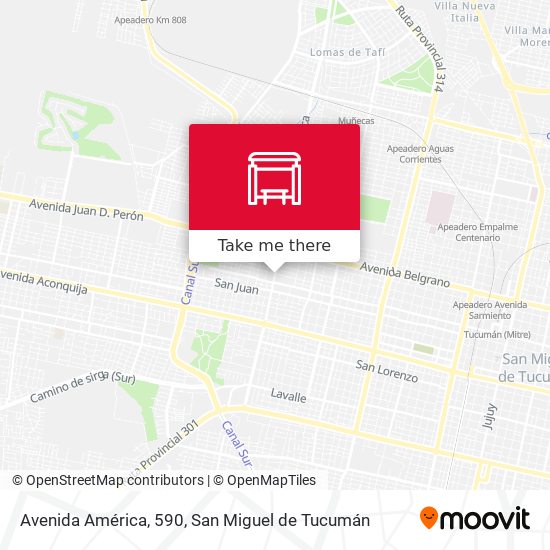 Mapa de Avenida América, 590