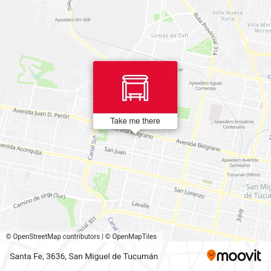 Santa Fe, 3636 map
