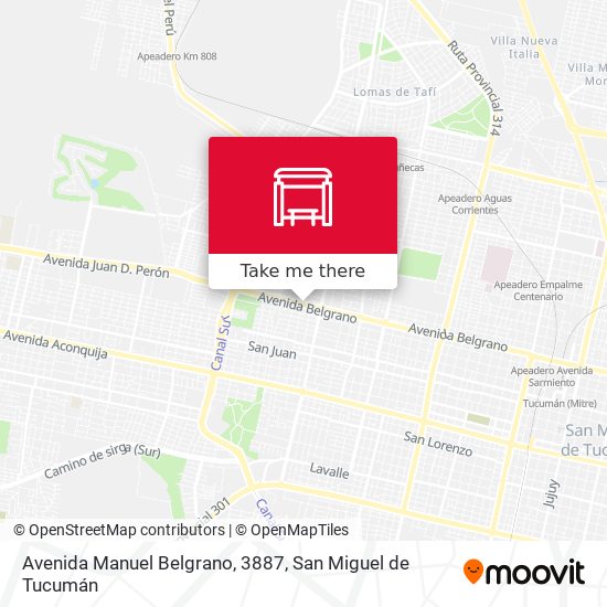 Avenida Manuel Belgrano, 3887 map