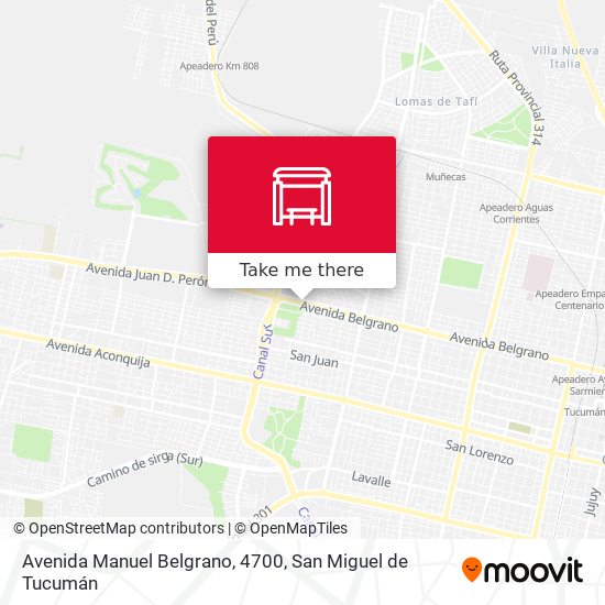 Avenida Manuel Belgrano, 4700 map