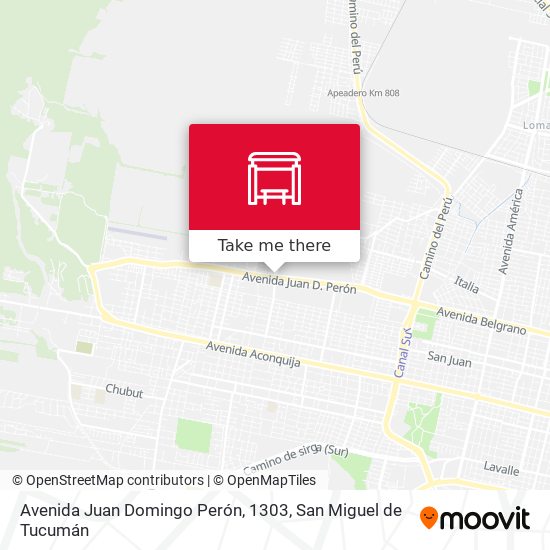 Avenida Juan Domingo Perón, 1303 map