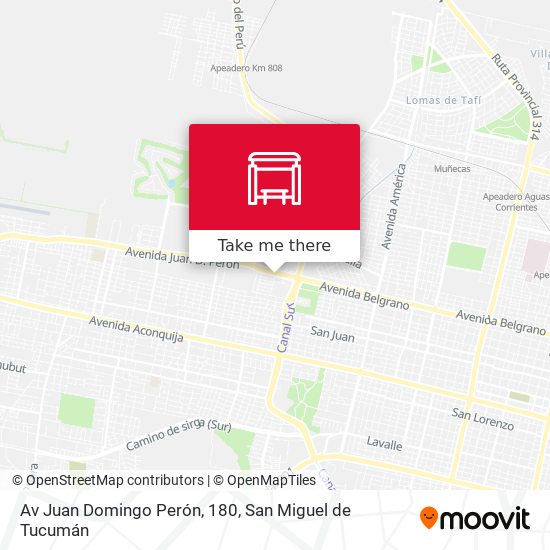 Mapa de Av Juan Domingo Perón, 180