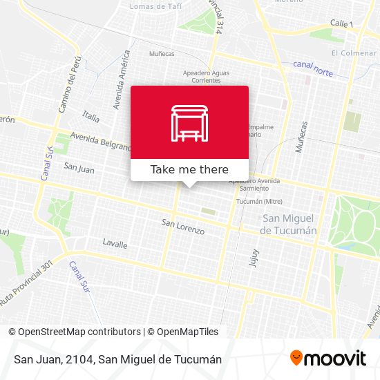 Mapa de San Juan, 2104