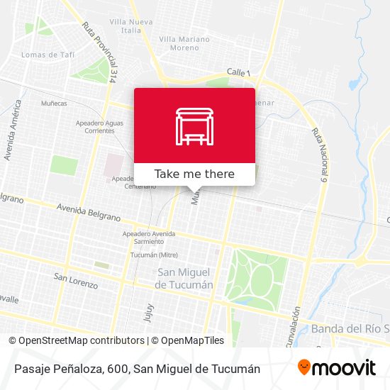Mapa de Pasaje Peñaloza, 600