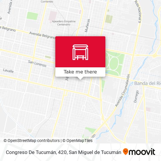 Congreso De Tucumán, 420 map