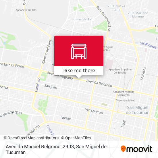 Avenida Manuel Belgrano, 2903 map
