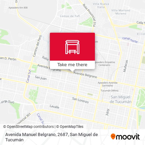 Avenida Manuel Belgrano, 2687 map