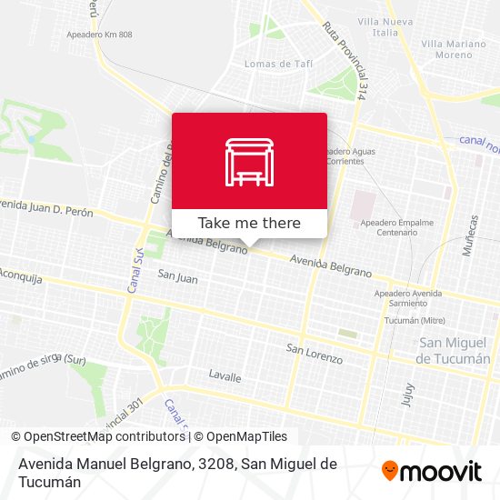 Avenida Manuel Belgrano, 3208 map