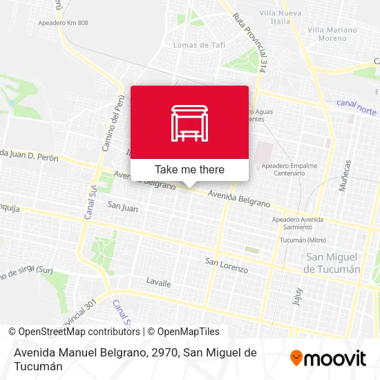 Avenida Manuel Belgrano, 2970 map