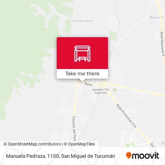 Mapa de Manuela Pedraza, 1100